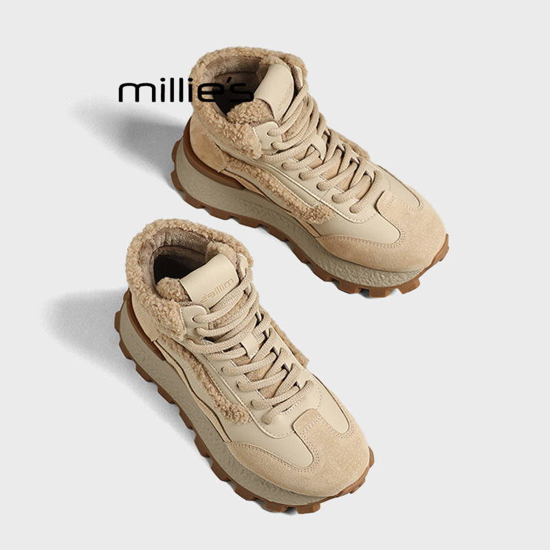 MILLIE'S/妙丽真皮复古阿甘鞋