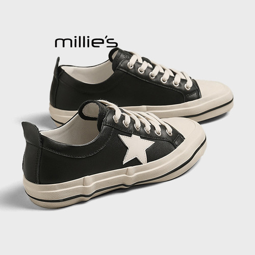 MILLIE'S/妙丽低帮休闲百搭板鞋