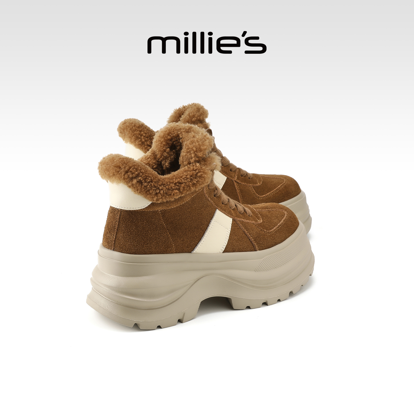 MILLIE'S/妙丽真皮老爹鞋女