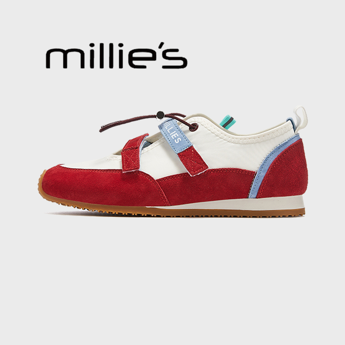 妙丽圆头厚底低帮鞋时尚女鞋