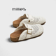 妙丽2026新款 夏外穿时尚 MILLIE 休闲平底凉拖镂空女士包头拖鞋
