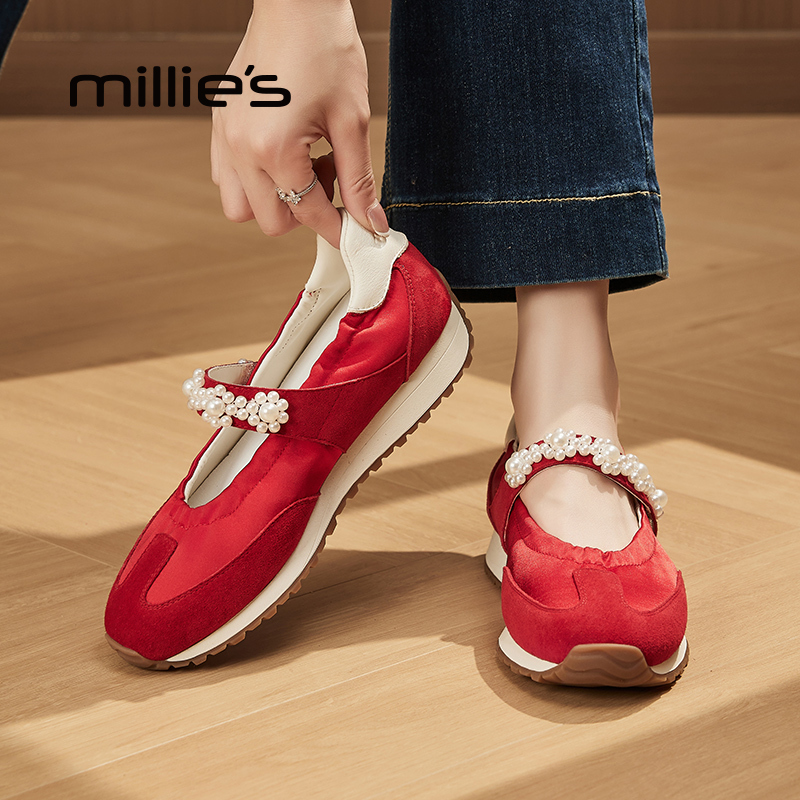 MILLIE'S/妙丽法式复古芭蕾鞋