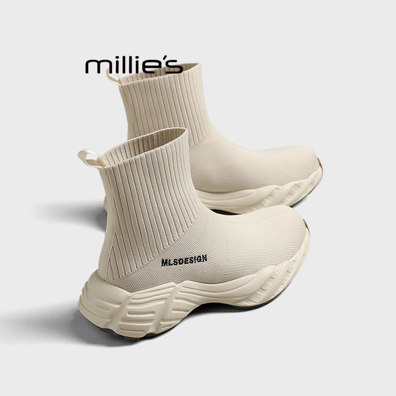 MILLIE'S/妙丽套筒防滑袜靴女