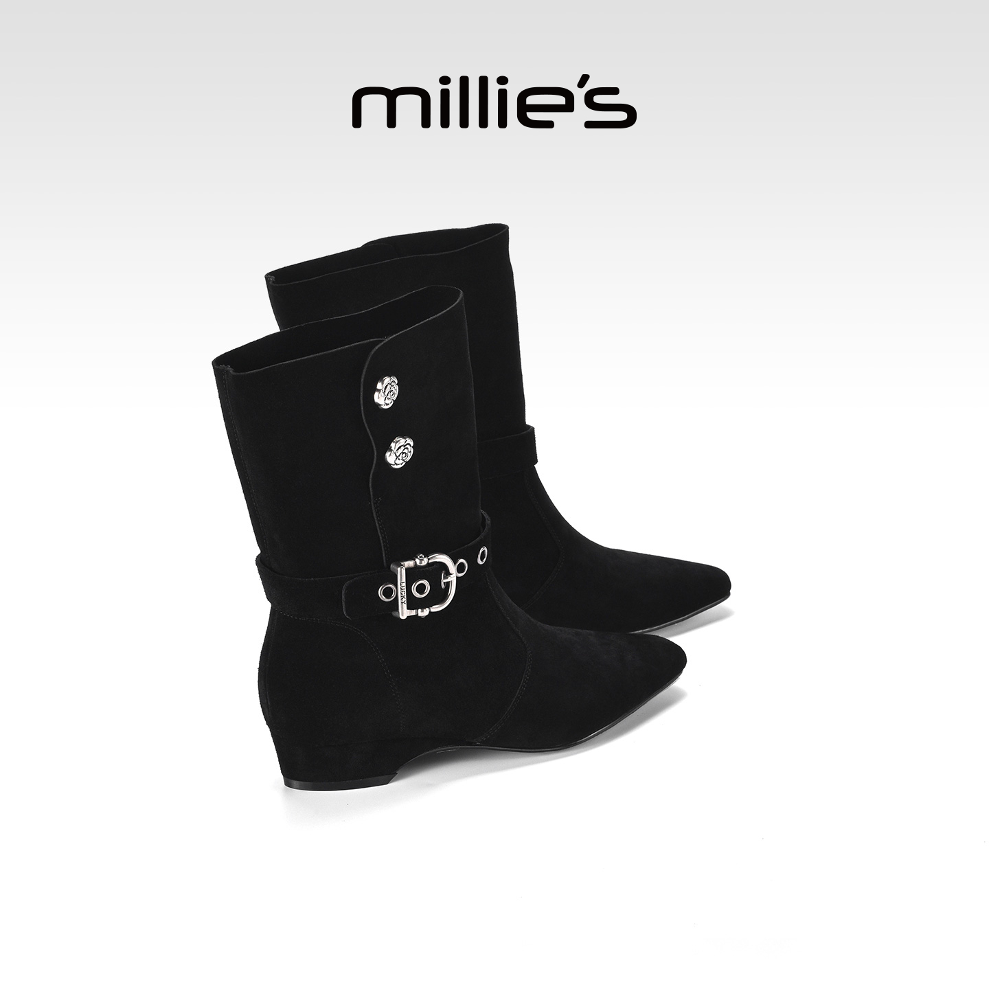 MILLIE'S/妙丽真皮时装靴女