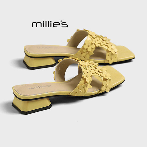 MILLIE'S/妙丽简约百搭休闲拖鞋