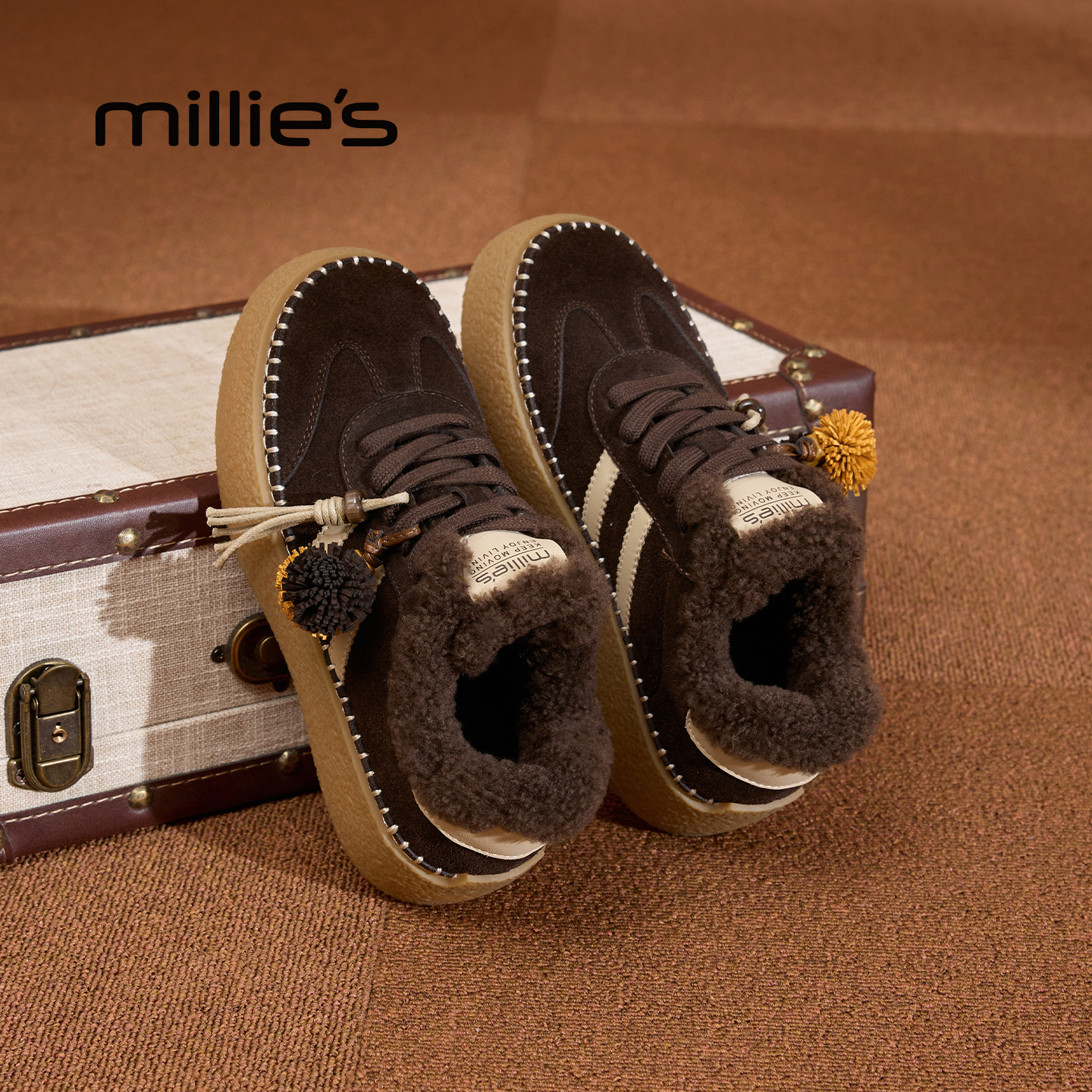 MILLIE'S/妙丽复古德训鞋