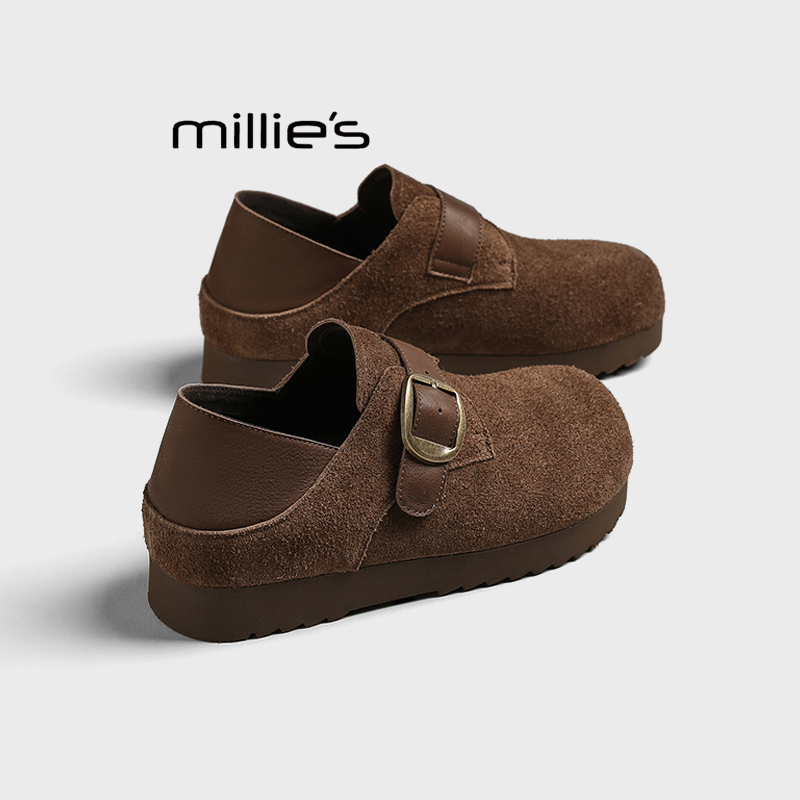 MILLIE'S/妙丽真皮勃肯单鞋