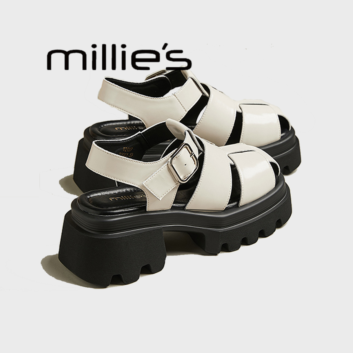 MILLIE'S/妙丽厚底罗马凉鞋女款