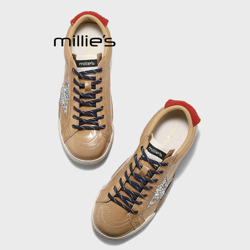 MILLIE'S/妙丽亮片星星小脏鞋