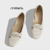 舒适时尚 妙丽通勤风浅口雨鞋 MILLIE 女春季 蝴蝶结防水套鞋 单鞋