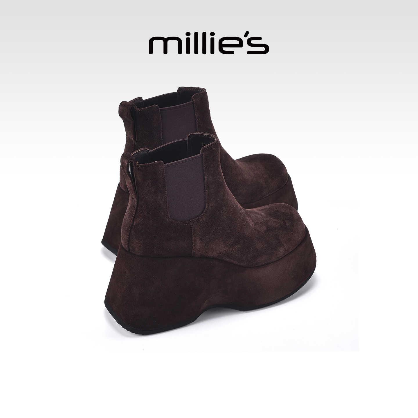 MILLIE'S/妙丽真皮切尔西靴女