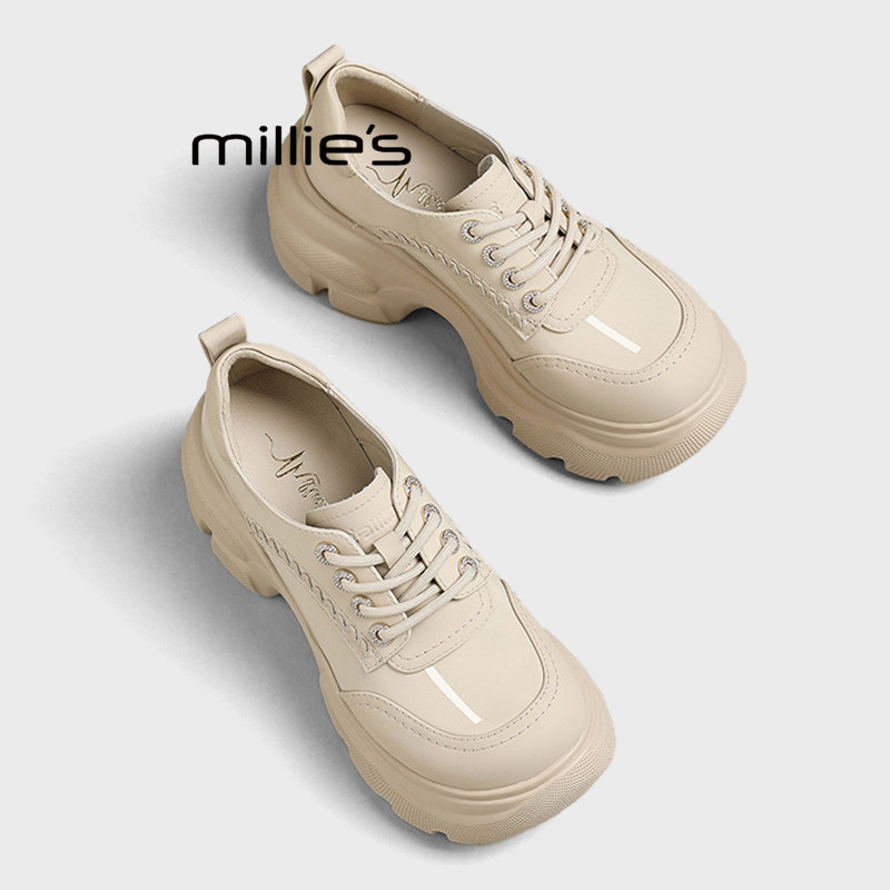 MILLIE'S/妙丽法式英伦风玛丽珍鞋女2026春款增高学院风百搭单鞋,女鞋,浅口单鞋,淘宝优惠券,粉丝福利购,淘宝优惠卷