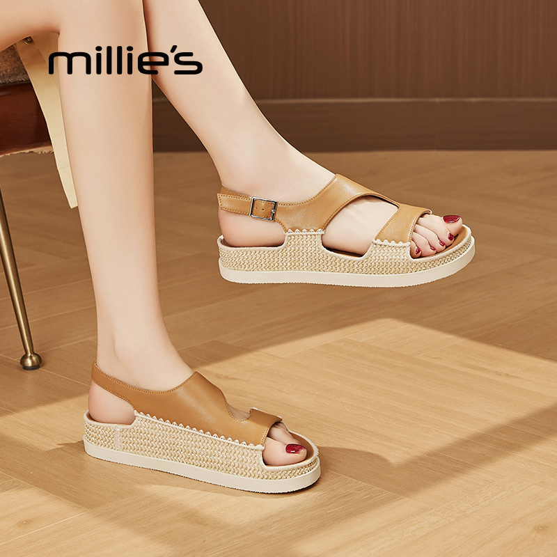 MILLIE'S/妙丽不累脚沙滩凉鞋
