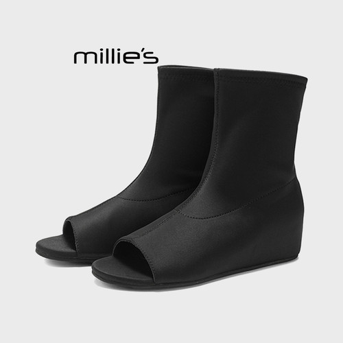 MILLIE'S/妙丽内增高鱼嘴短靴