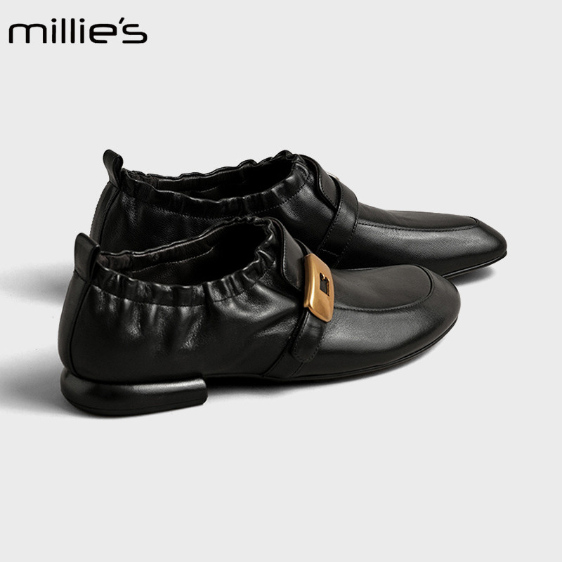 MILLIE'S/妙丽英伦风软底单鞋图片