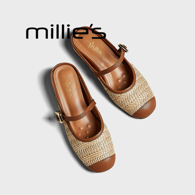 MILLIE'S/妙丽半包外穿懒人半托图片