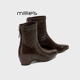 MILLIE 复古百搭瘦瘦靴气质短靴内增高小踝靴Z 法式 妙丽2026新款