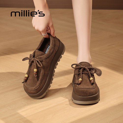 MILLIE'S/妙丽真皮勃肯鞋女