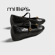 妙丽圆头平底山茶花一字扣带时尚 浅口单鞋 MILLIE 2026春夏新款
