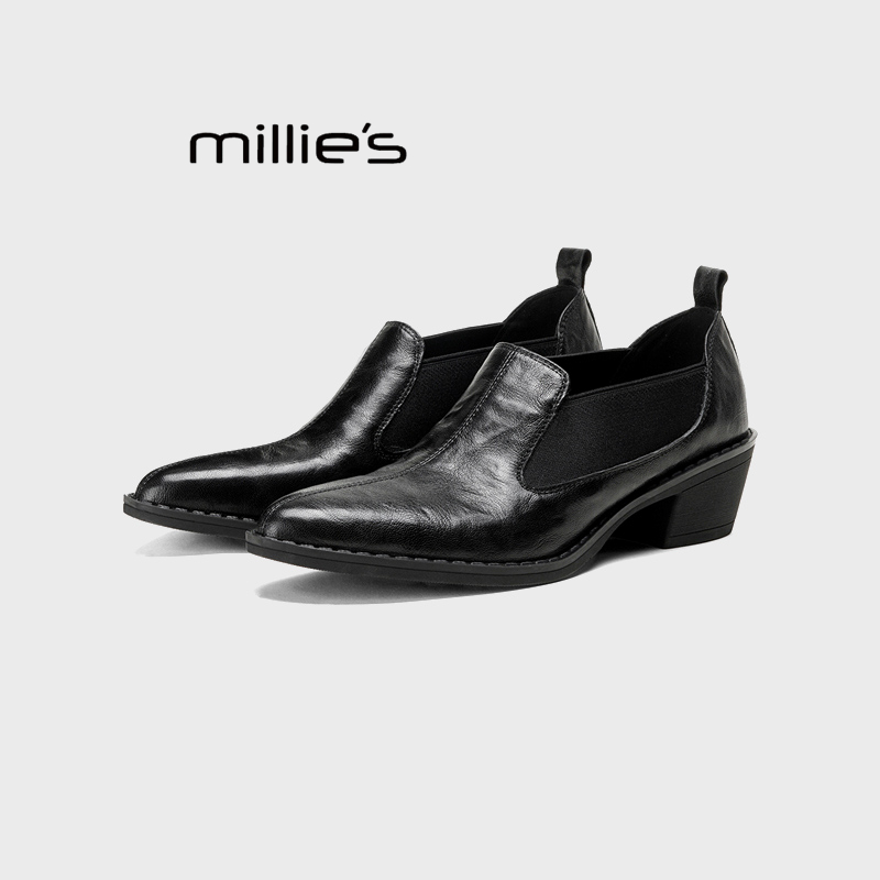 MILLIE'S/妙丽巨好穿真皮单鞋