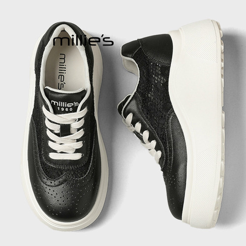 MILLIE'S/妙丽透气真皮休闲鞋