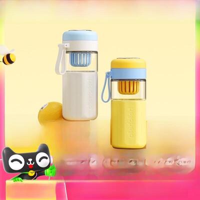 bablov玻璃杯女生耐高温茶水分离泡花茶杯子办公室高颜值便携水杯