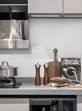 现代简约样板间厨房摆件仿真假面包烘焙主题实木砧板餐板研磨器