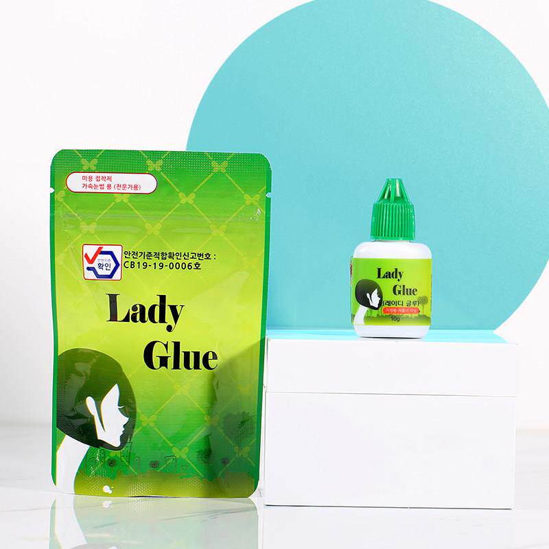 包邮韩国进口Lady Glue嫁接睫毛胶水防过敏美睫店用2秒速干软态