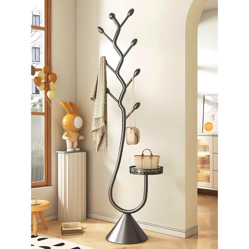 卧室落地阳台家用挂衣杆架金属衣帽架柜房间收纳置物神器挂衣架子