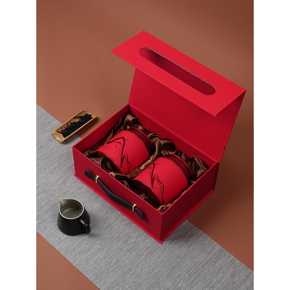 古树红茶罐头包装盒空礼盒高端通用0.5公斤金君美大红袍礼盒空礼