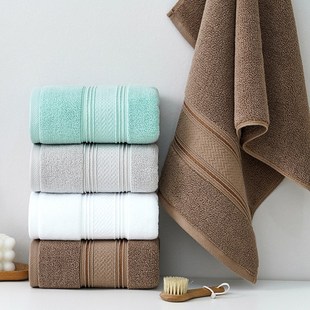 200g全棉家用毛巾加大加宽加厚柔软超吸水酒店厚洗脸巾男女士面巾