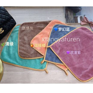 高品质多用途小毛巾女柔软舒适小方巾挂式 金栗喜 擦手巾吸水手帕