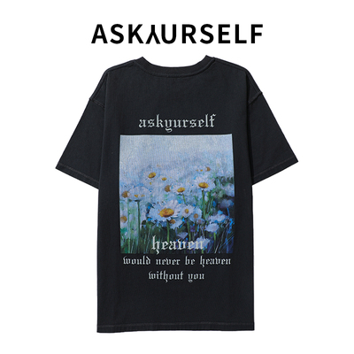 夏季新款梵文logo短袖T恤