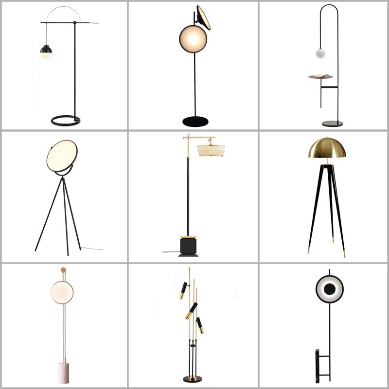 北欧落地灯后现代设计师极简轻奢ins风网红样板间客厅个性落地灯