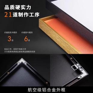 家和万事兴客厅装饰画高级感数显屏电子钟挂墙创意带钟表餐厅挂画