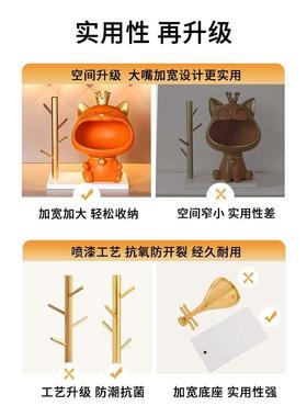 招财猫玄关钥匙收纳摆件乔迁新居礼品入户进门客厅鞋柜家居装饰品