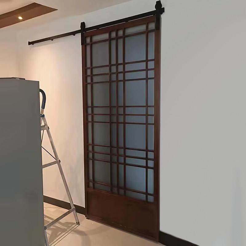 谷仓门吊轨推拉门定制单扇厨房幽灵隐形门移门实木门日式格子门