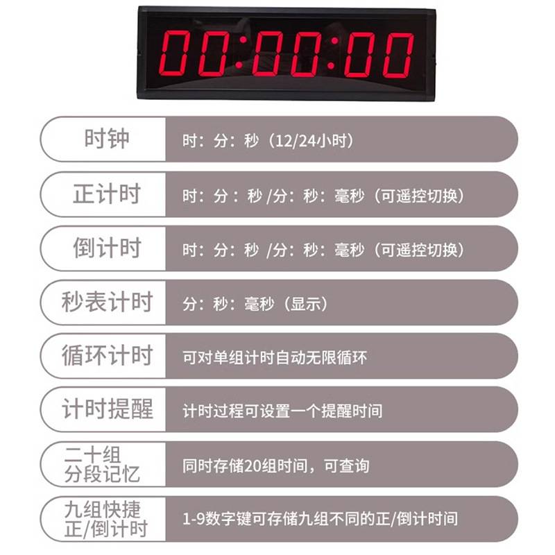 led手拍按压计时器 攀岩马拉松赛事计时器手拍比赛计时器电子秒表