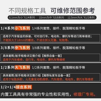 蓝带32件套汽车维修组套工具套筒扳手组合工具32件套装扳手组合套