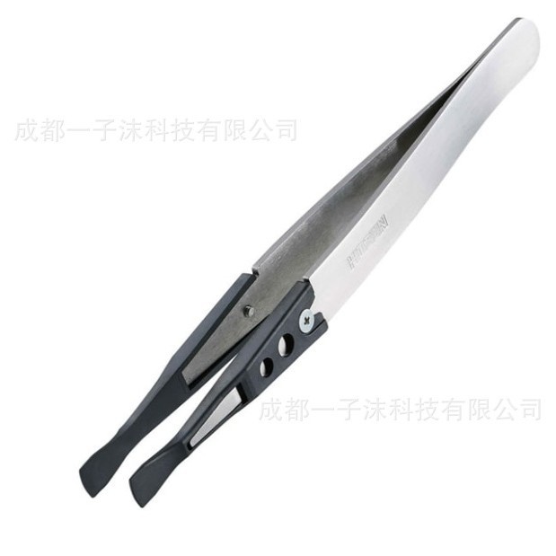 HOZAN 宝山 ESD软芯片镊子P-645-S芯片采用静电防护的工程塑料