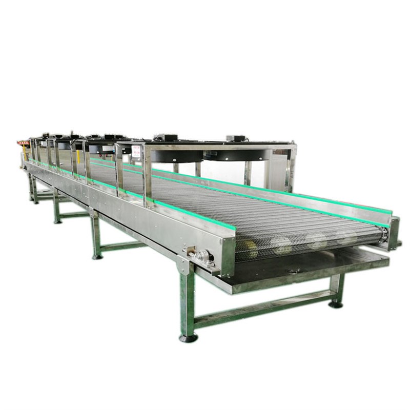 304不锈钢网带爬坡机穿轴v链条提升机肉联厂猪蹄修刮双层传输设备