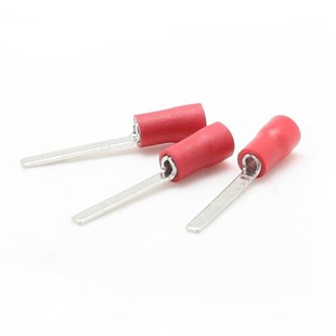 18插片式 G14 冷压端头线耳铜鼻 DBV片形预绝缘接线端子DBV1.25