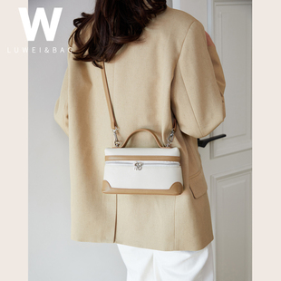 【雅调】饭盒包真皮女包2025新款小方包轻奢小众单肩化妆包盒子包