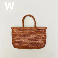 dragon8809法式牛皮编织包女2025新款高级感托特包小号手提小拎包