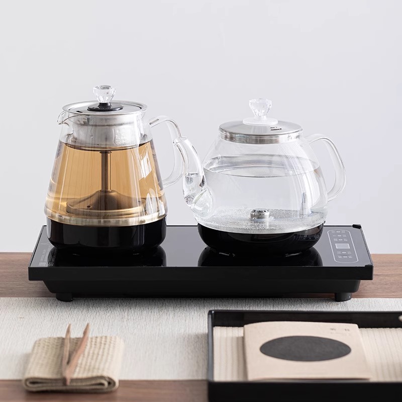 全自动上水电热烧水壶抽水茶台茶德茶桌一体嵌入式电泡茶茶盘专用