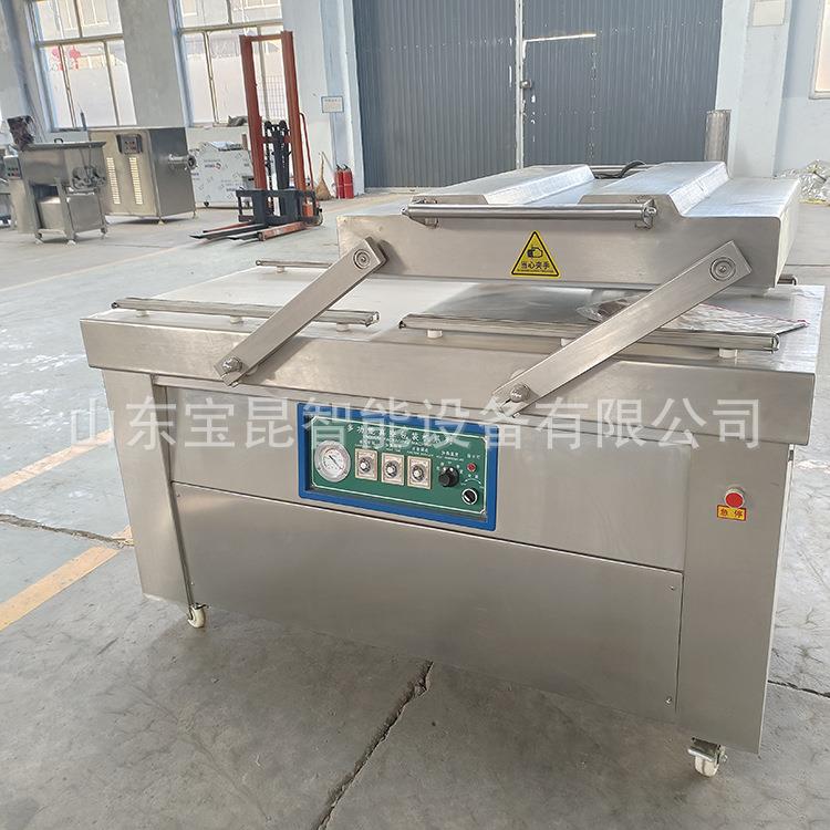 600型双室真空包装机烧鸡熟食肉制品真空包装设备榴莲肉封口机
