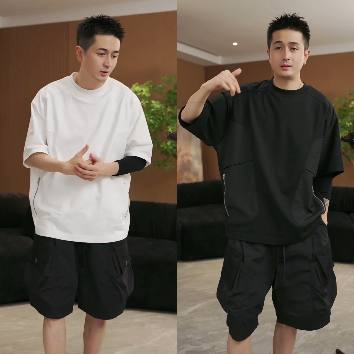 男士简约舒适时尚百搭蝙蝠袖T恤