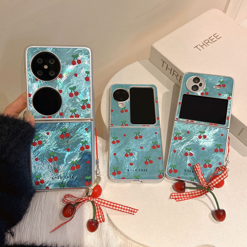 冰川纹简约满屏樱桃电镀适