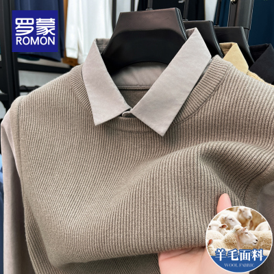 罗蒙男士毛衣冬季2024新款