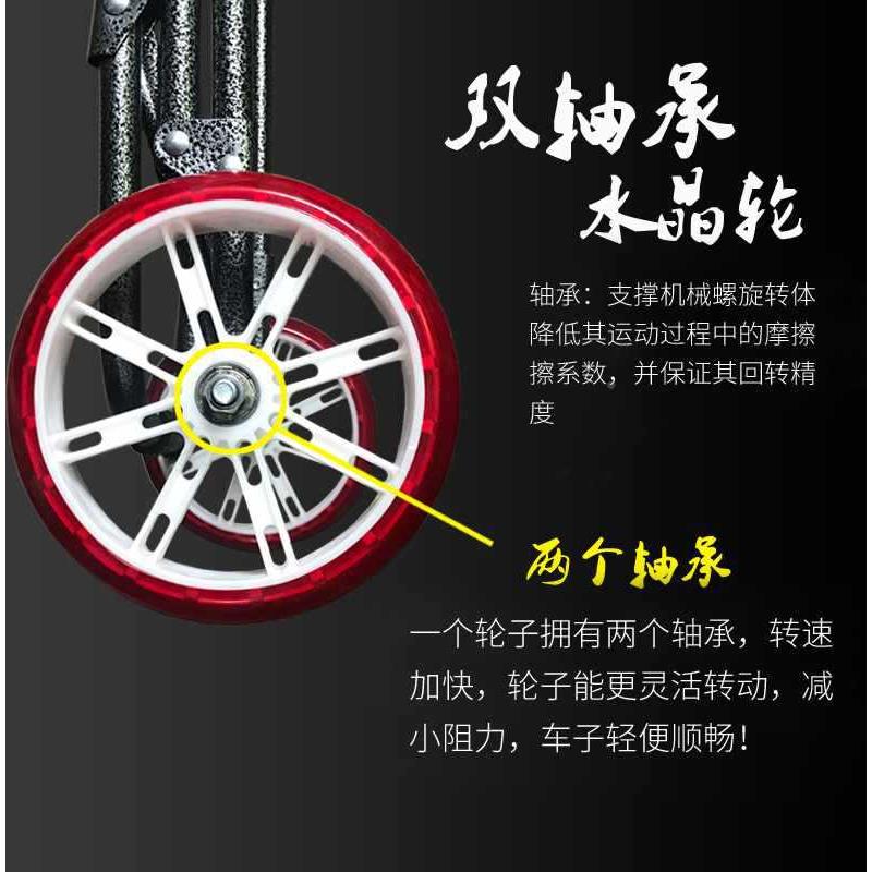 轻便便买菜菜FIYTQOIU车折叠家用购物小拉车篮携老年人超市拖车手